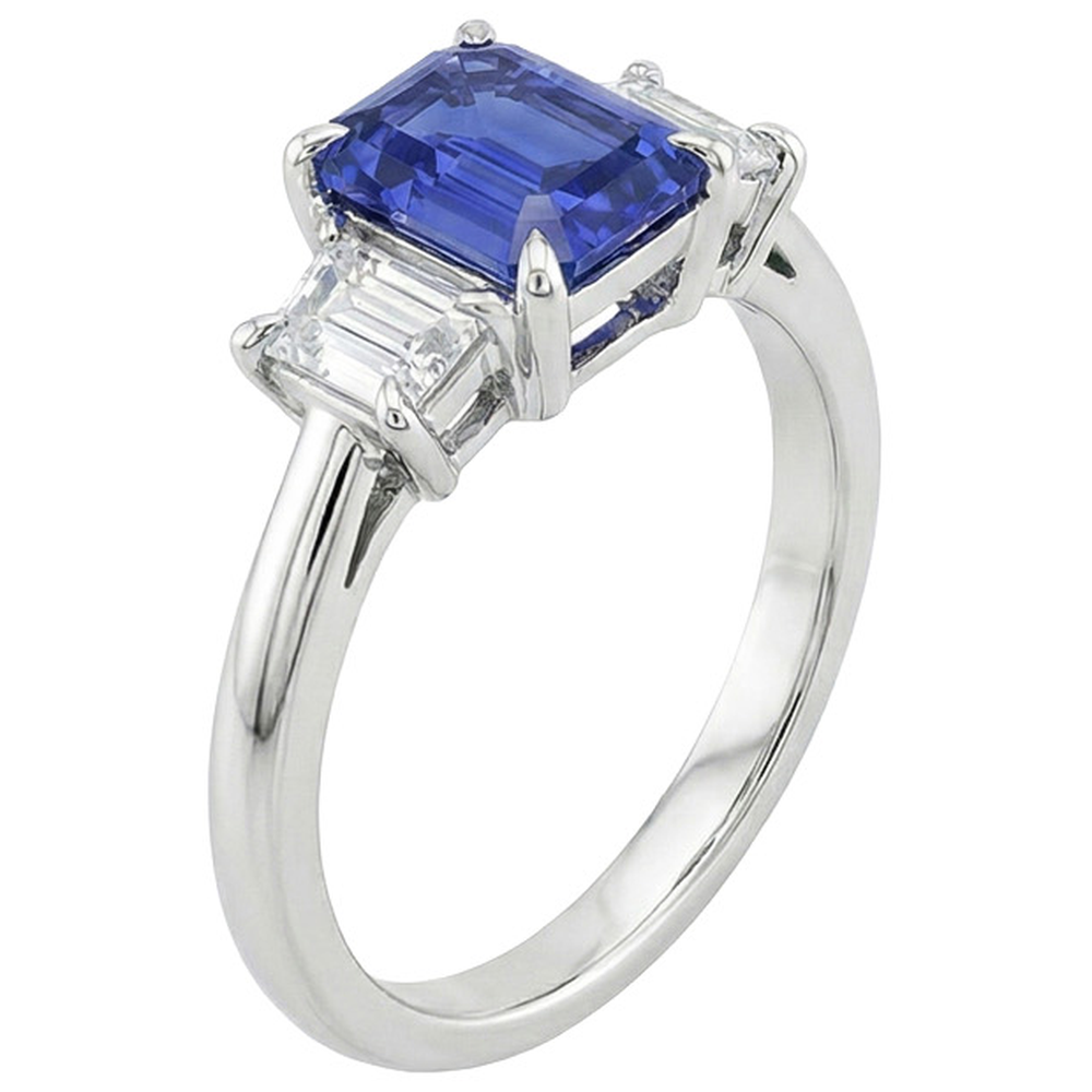vero emerald diamante 3.50carati anello dettaglio ravvicinato