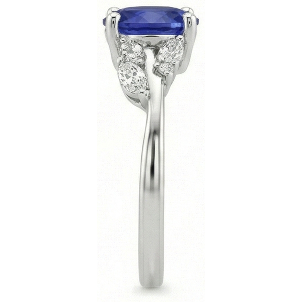 vero marquise diamante 4carati anello su bianco