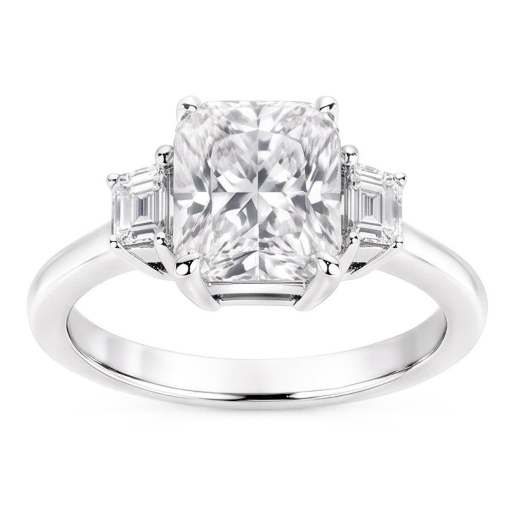 Anello Diamante Vero 1.91 Carati - Oro bianco