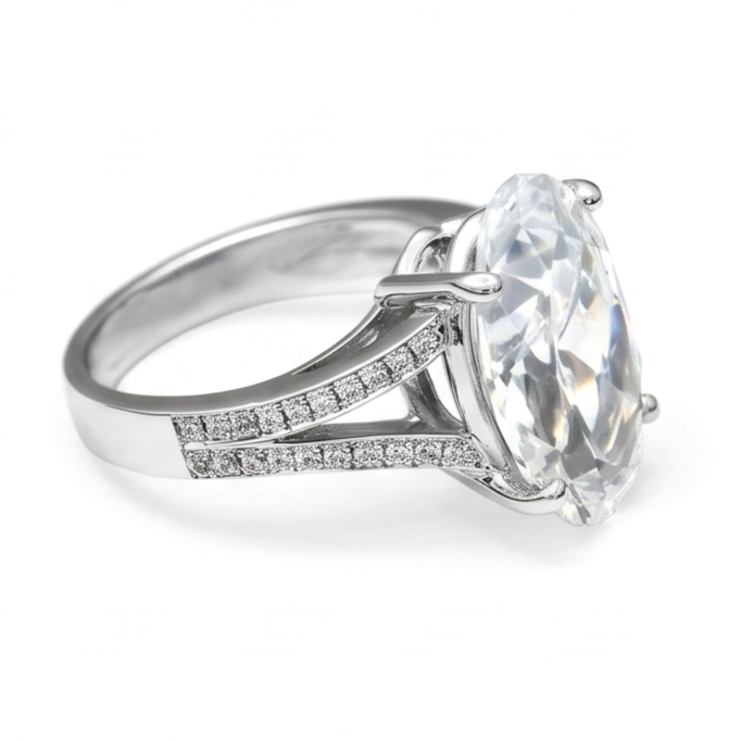 Anello Diamante Vero 3.40 Carati