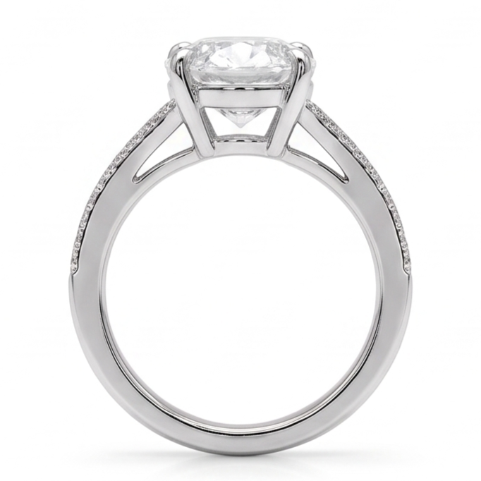 Anello Diamante Vero 3.40 Carati