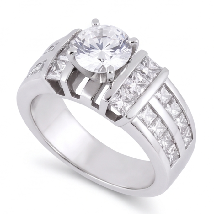 Anello Diamante Vero 3 Carati