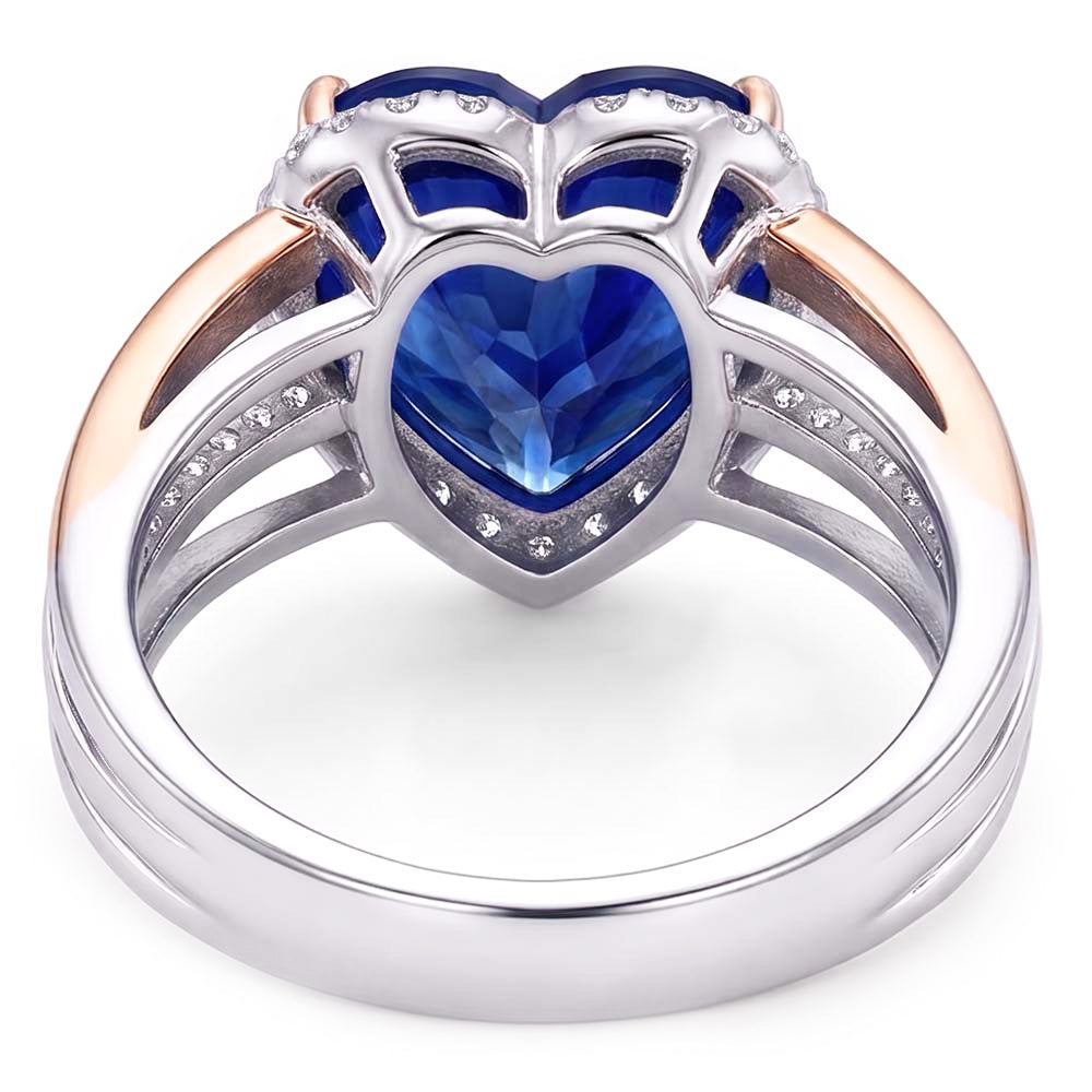 Anello Diamante Vero 4 Carati - Oro Bicolore