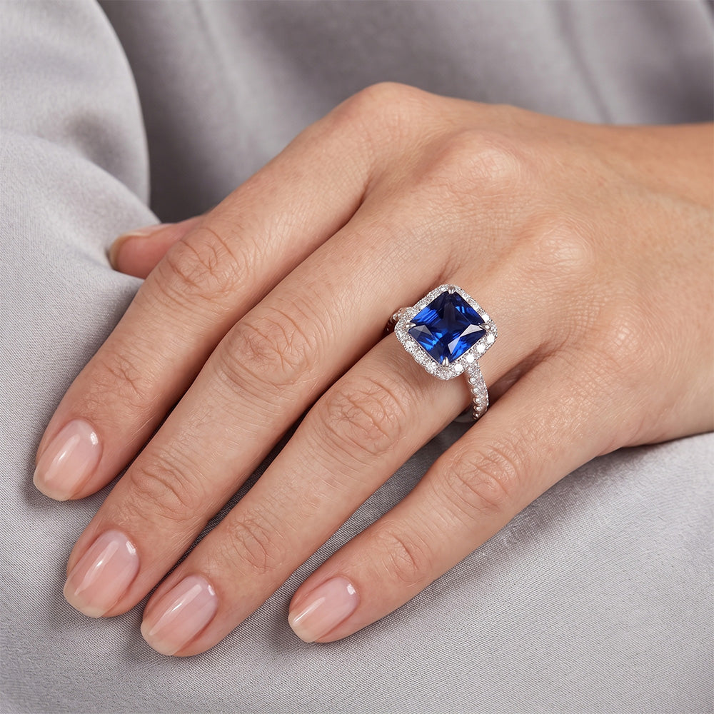 Anello Zaffiro GIA CERTIFICATO 7,74 Carati
