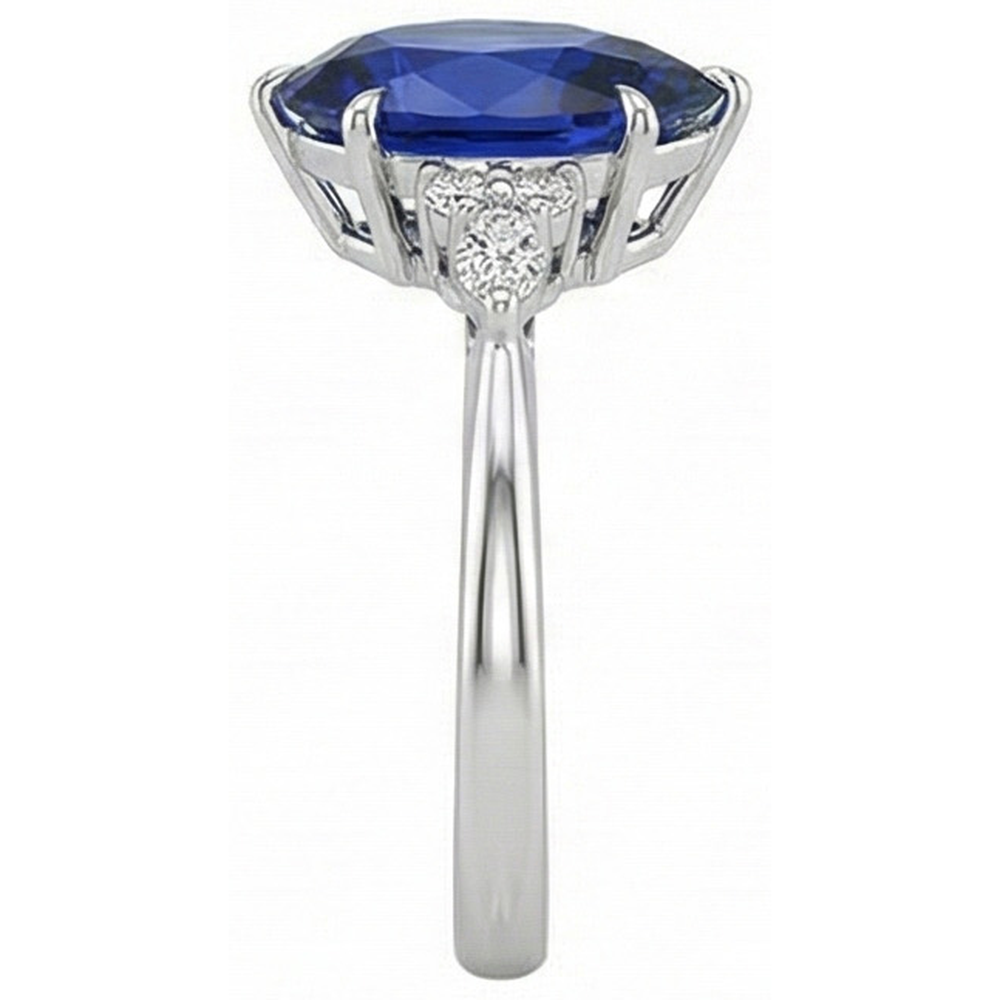 vero marquise diamante 5carati anello dettaglio fascia