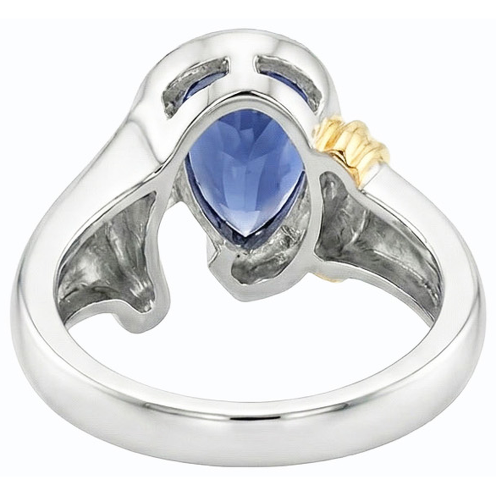 vero round diamante 2carati anello vista frontale