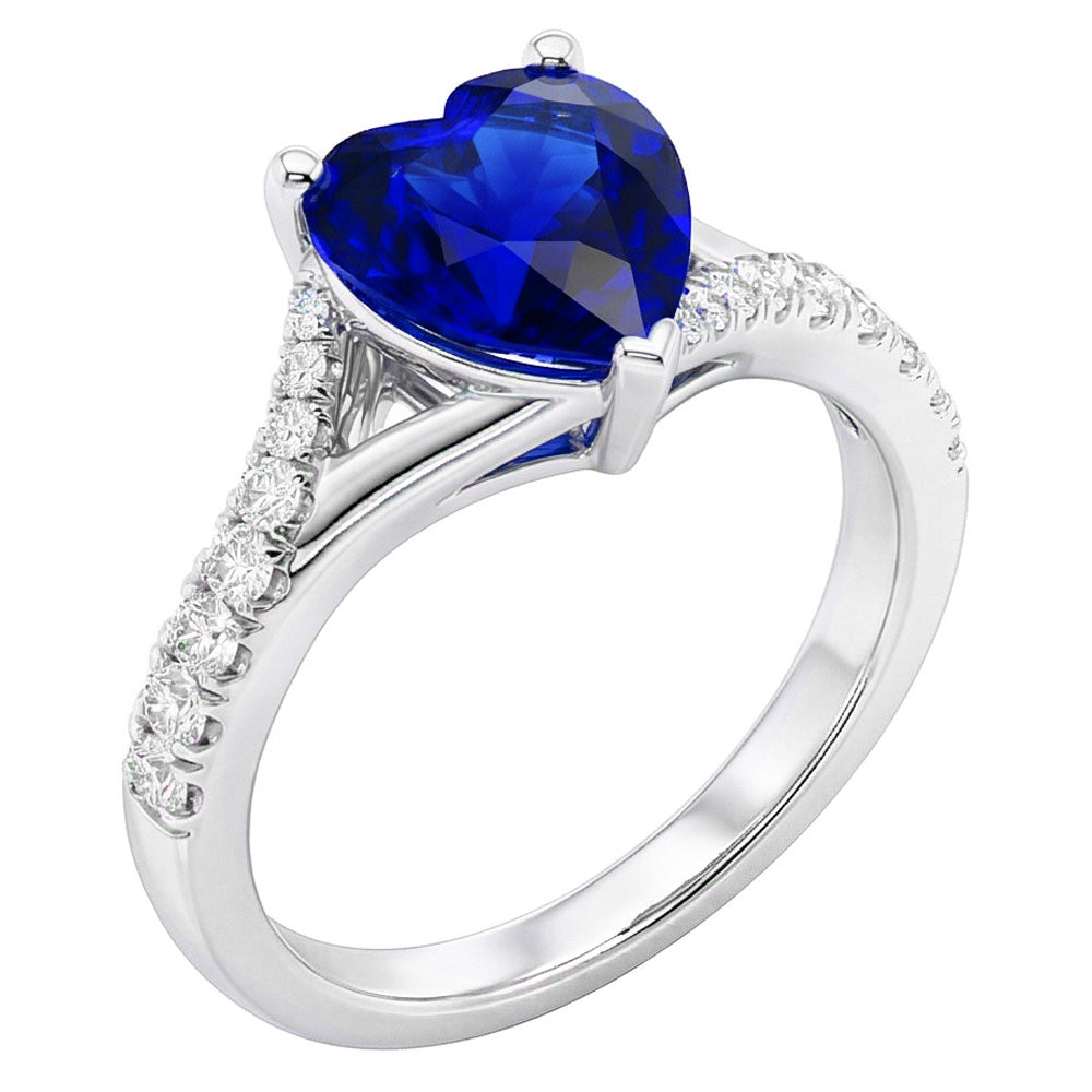 vero round diamante 3.50carati anello vista frontale