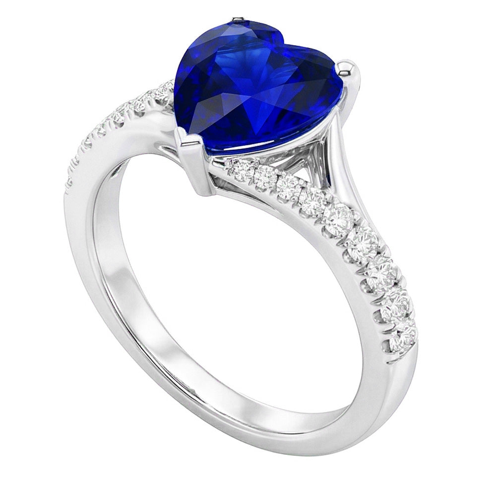 vero round diamante 3.50carati anello vista dall'alto