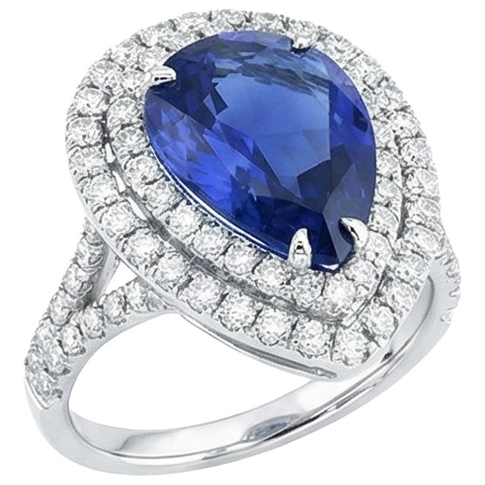 vero round diamante 6.50carati anello angolo laterale