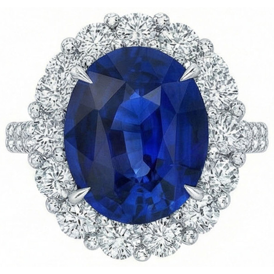 vero round diamante 4.50carati anello angolo laterale