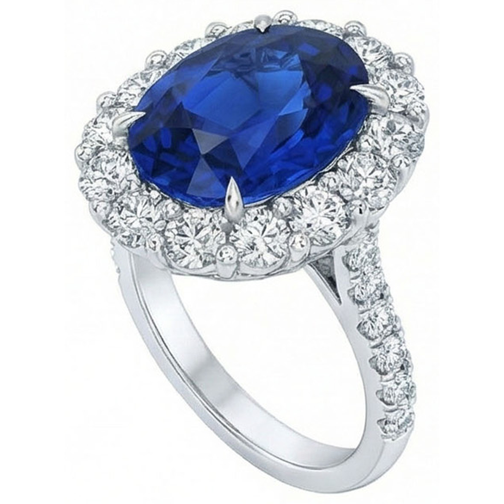 vero round diamante 4.50carati anello dettaglio ravvicinato