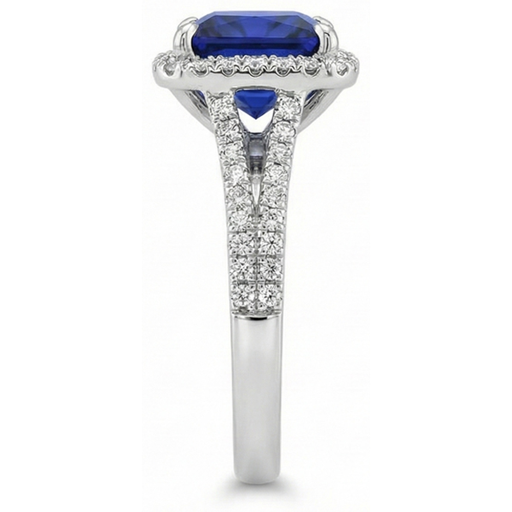 vero princess zaffiro 6.5carati anello dettaglio fascia