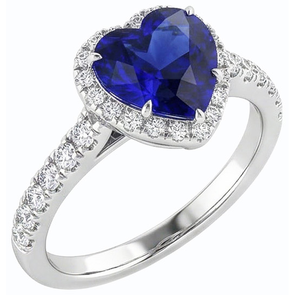 vero heart diamante 3.50carati anello dettaglio ravvicinato
