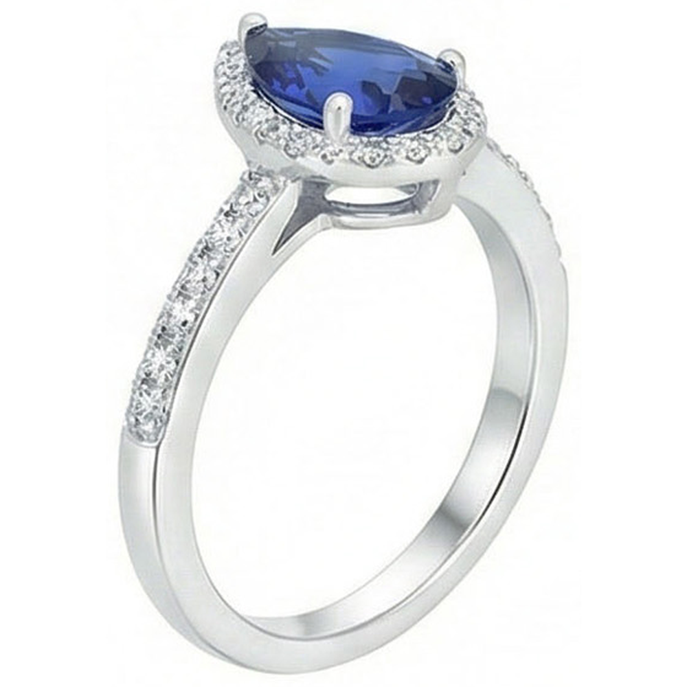 vero round diamante 3.25carati anello vista dall'alto