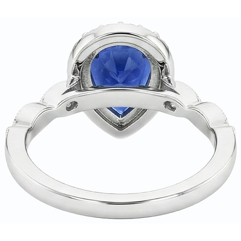 vero round diamante 5carati anello dettaglio ravvicinato