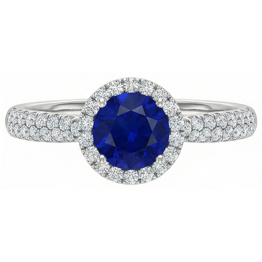 vero round diamante 3carati anello angolo laterale
