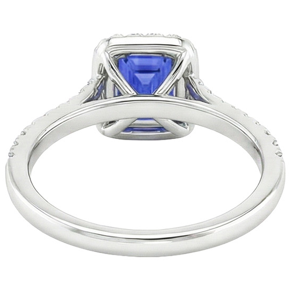 vero emerald diamante 4.50carati anello vista dall'alto