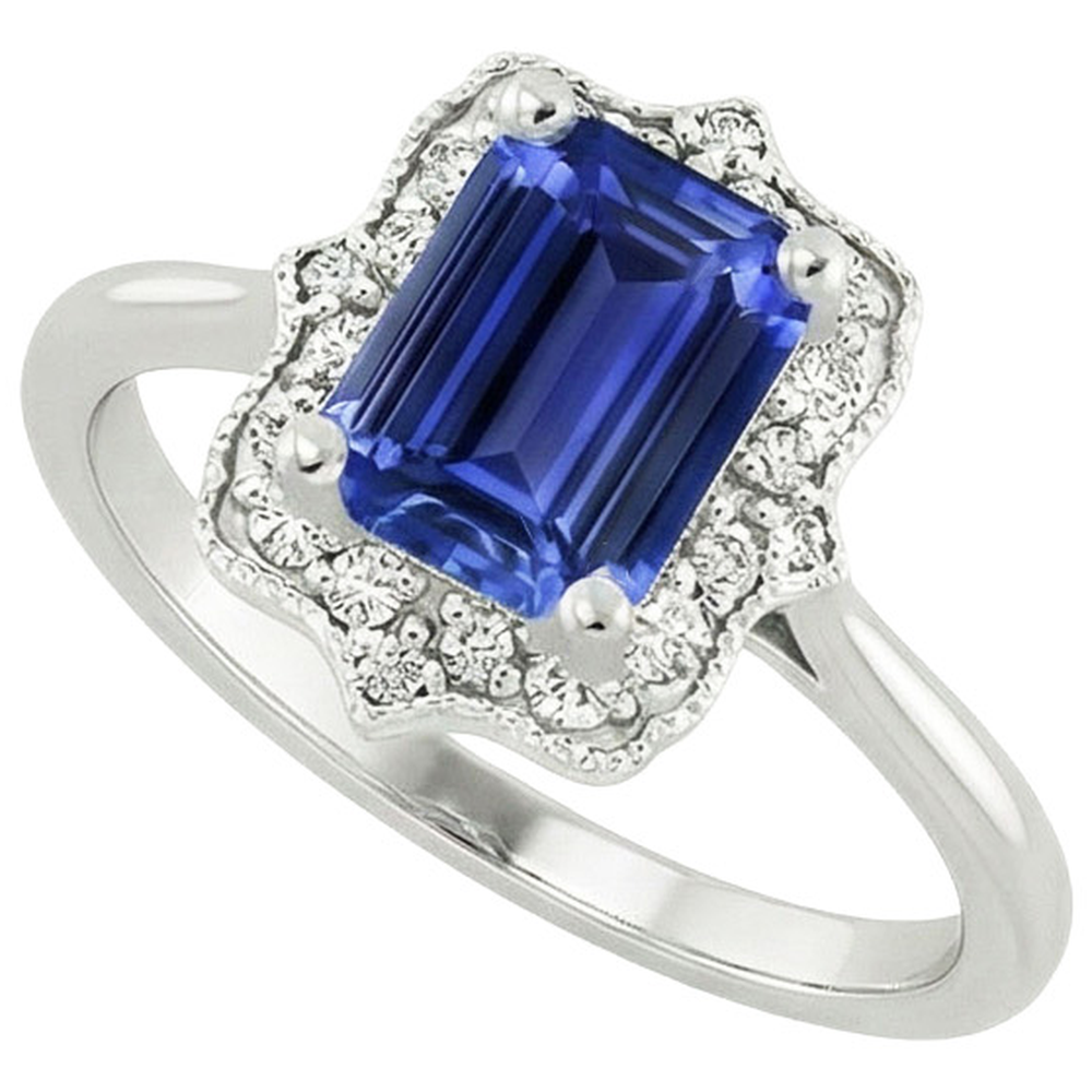 vero emerald diamante 4carati anello angolo laterale
