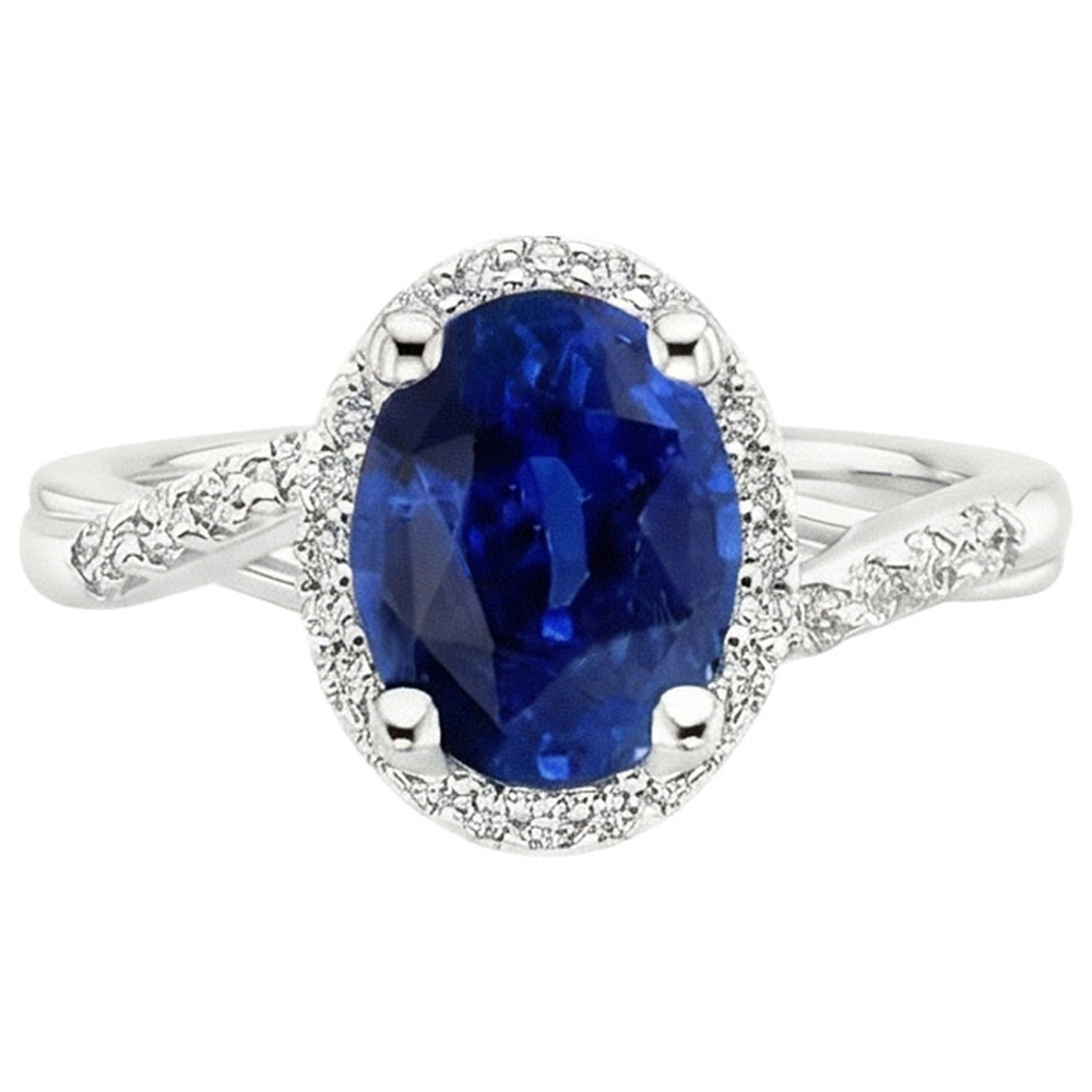 vero round diamante 3.75carati anello vista dall'alto