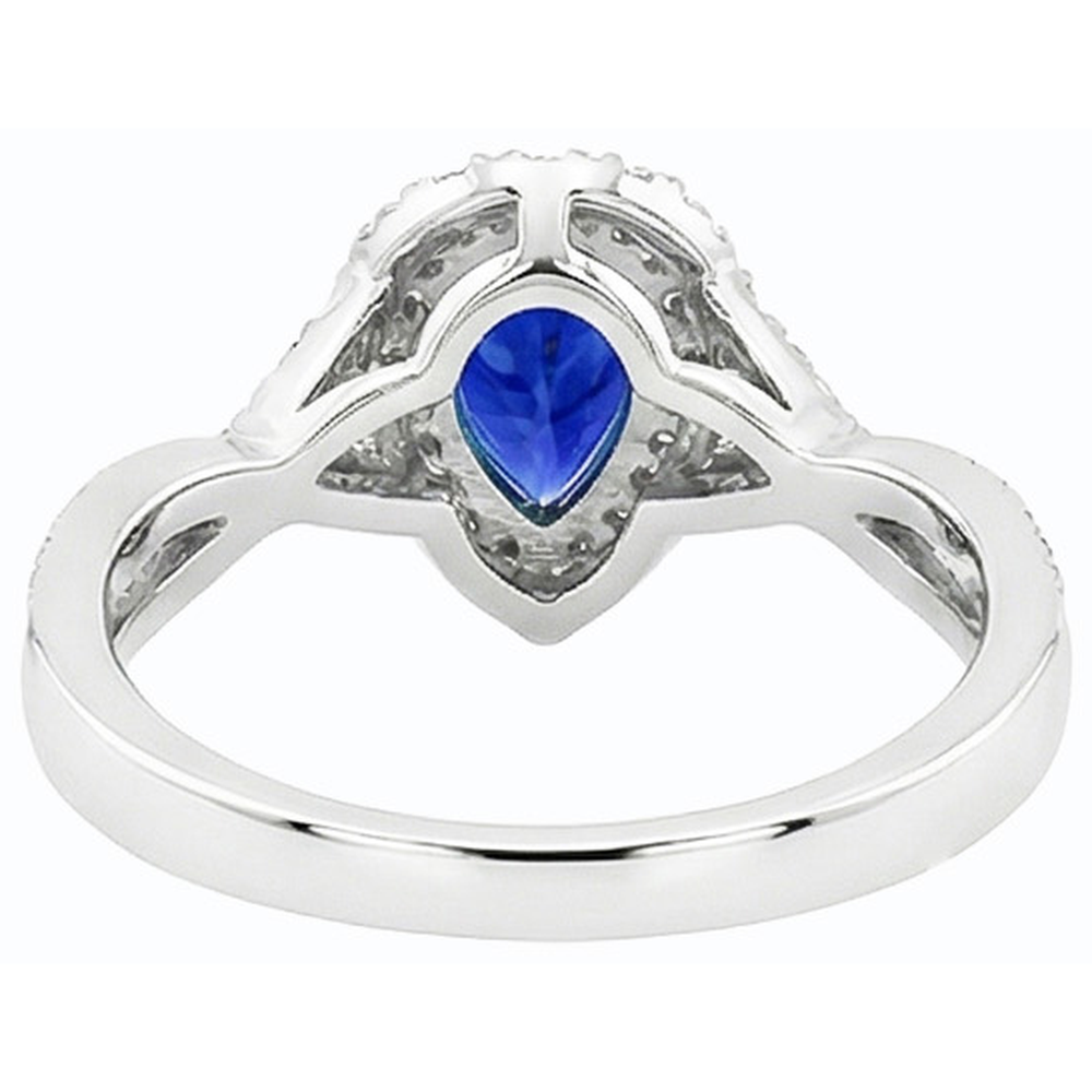 vero round diamante 4.50carati anello vista dall'alto