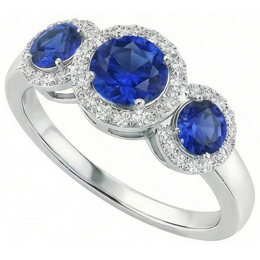 vero round diamante 4.50carati anello dettaglio ravvicinato