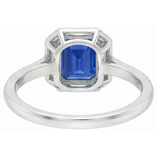 vero baguette diamante 3carati anello angolo laterale