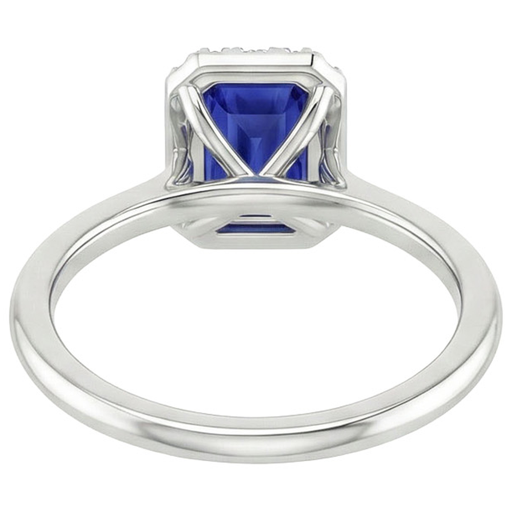 vero emerald diamante 4carati anello angolo laterale