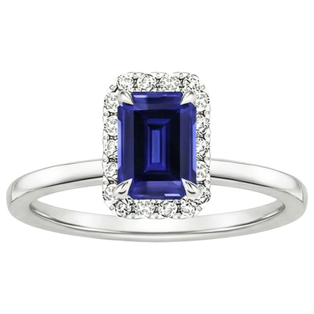 vero emerald diamante 4carati anello vista dall'alto