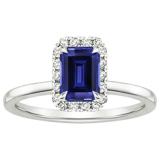 vero emerald diamante 4carati anello vista dall'alto