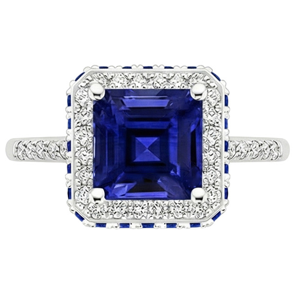 vero round diamante 4.50carati anello dettaglio ravvicinato
