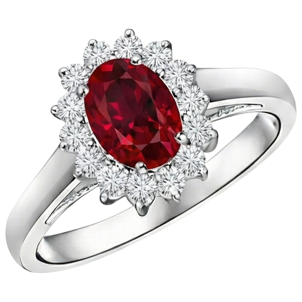 vero oval diamante 4.25carati anello dettaglio ravvicinato