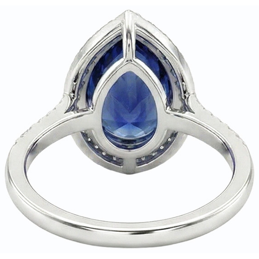 vero round diamante 4carati anello angolo laterale