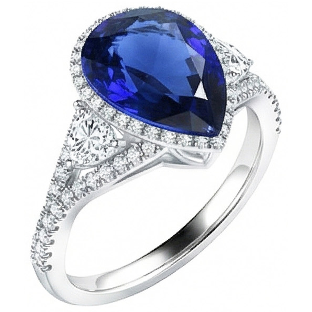 vero round diamante 4carati anello dettaglio ravvicinato