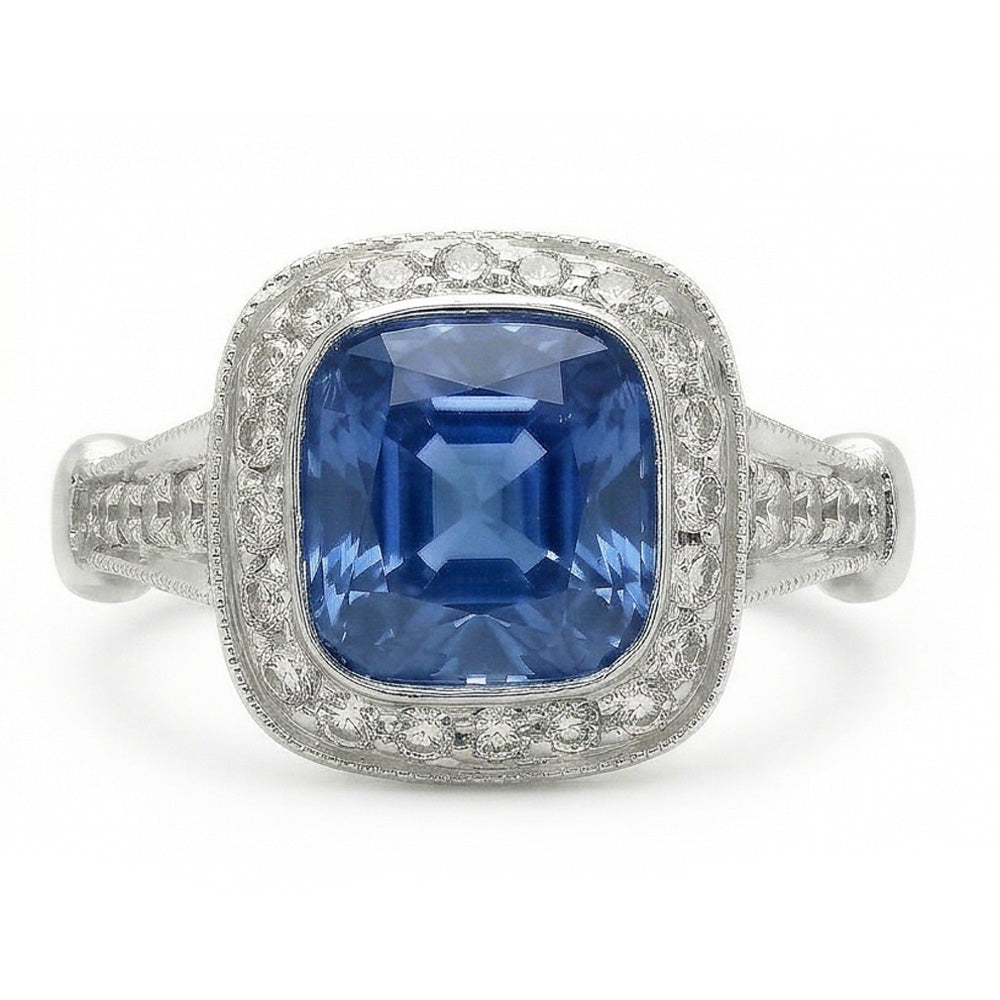 vero round diamante 5carati anello angolo laterale