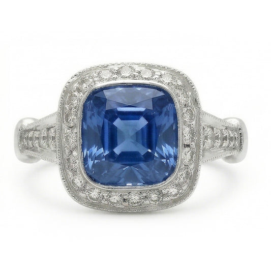 vero round diamante 5carati anello angolo laterale