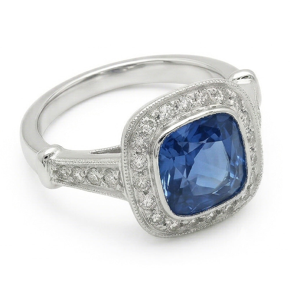 vero round diamante 5carati anello dettaglio ravvicinato