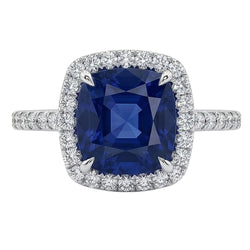 Anello Zaffiro Vero 3 Carati