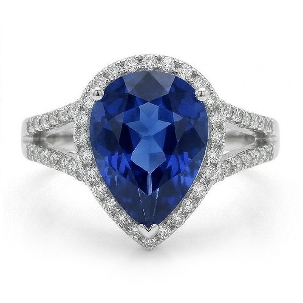vero round diamante 3.50carati anello angolo laterale