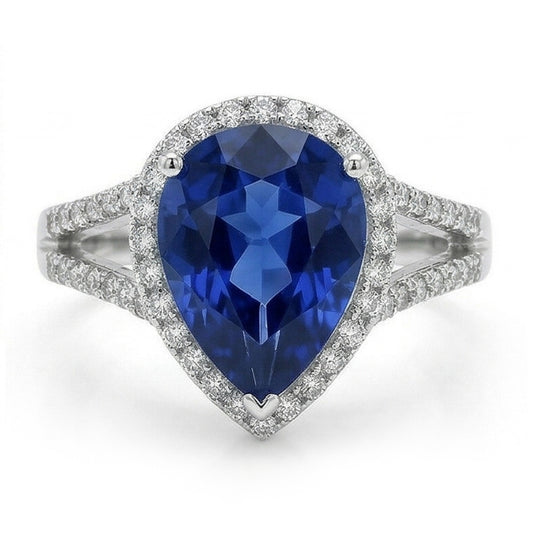 vero round diamante 3.50carati anello angolo laterale