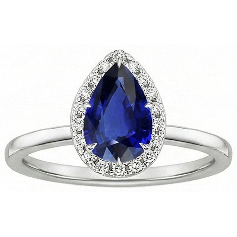 vero pear diamante 4.50carati anello dettaglio ravvicinato