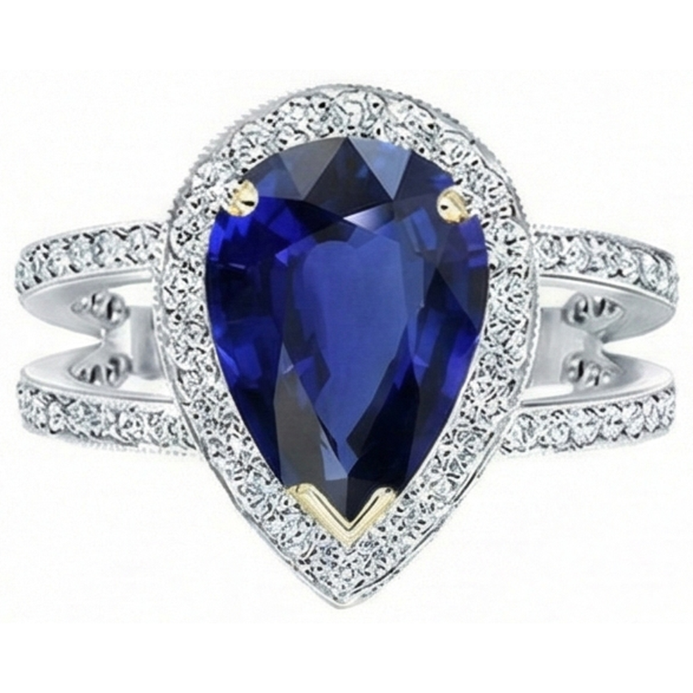 vero round diamante 4.50carati anello dettaglio ravvicinato