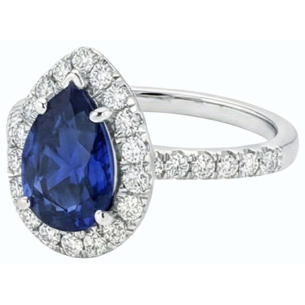 vero round diamante 3.50carati anello dettaglio ravvicinato