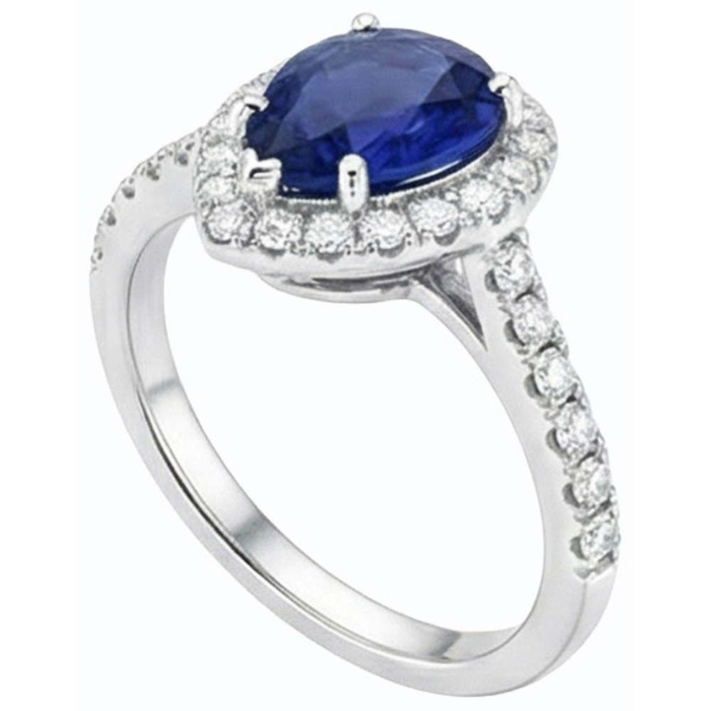 vero round diamante 3.50carati anello vista dall'alto