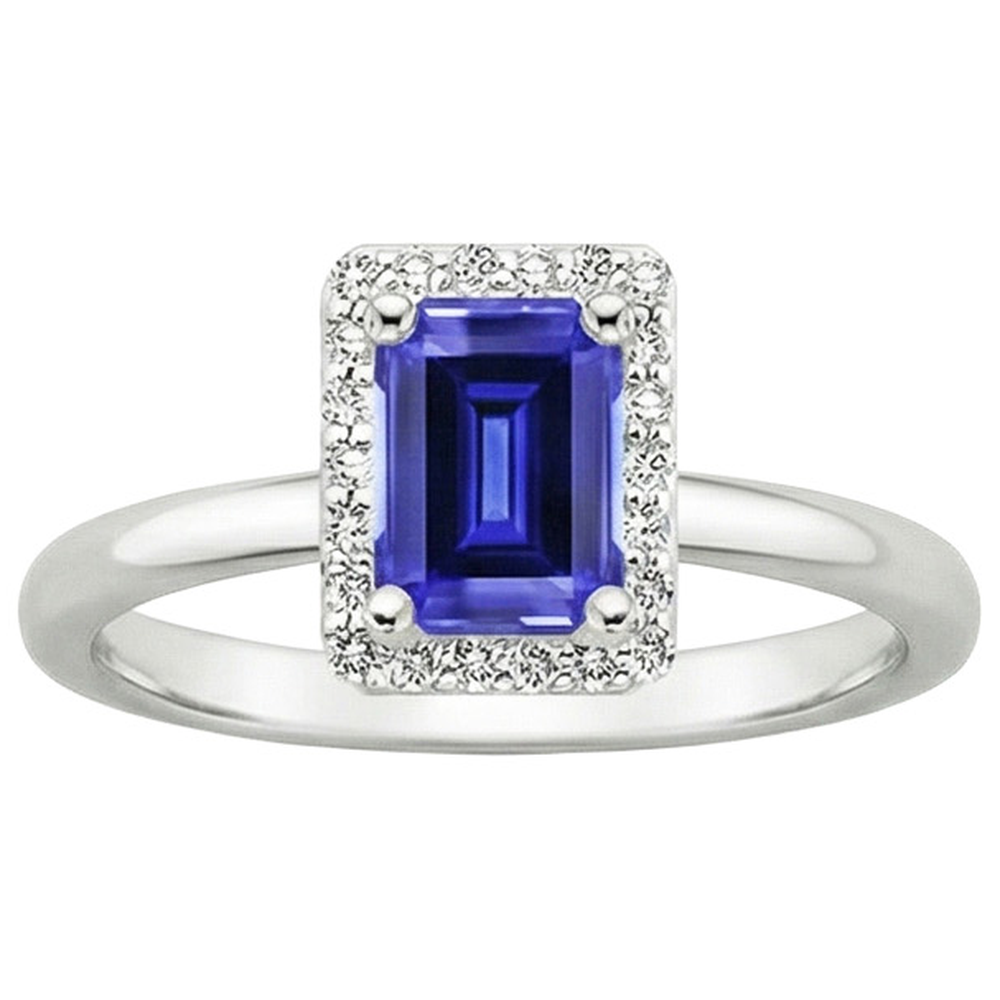 vero emerald diamante 4carati anello vista dall'alto