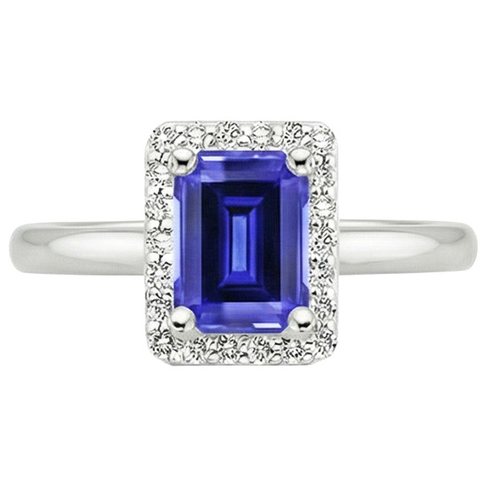 vero emerald diamante 4carati anello vista di profilo