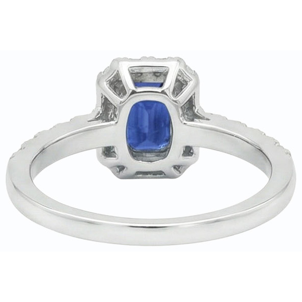 vero round diamante 3.50carati anello vista dall'alto