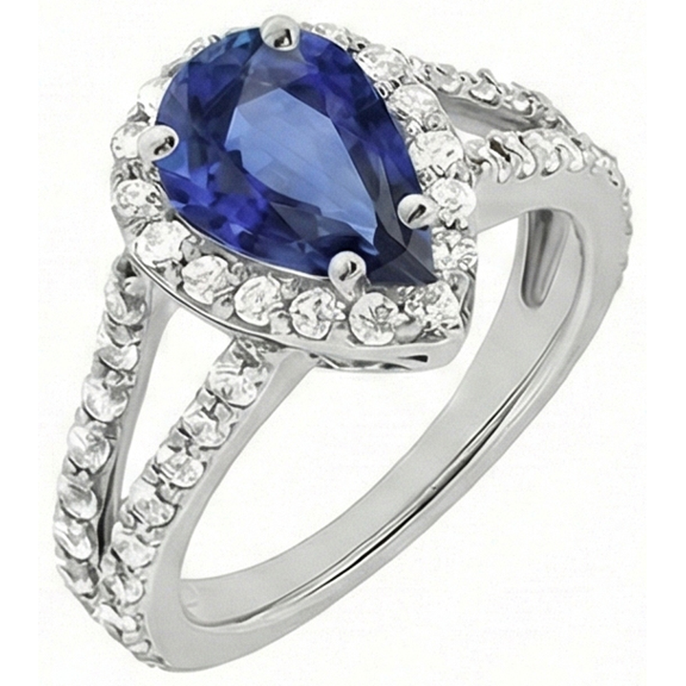 vero round diamante 4.75carati anello vista dall'alto