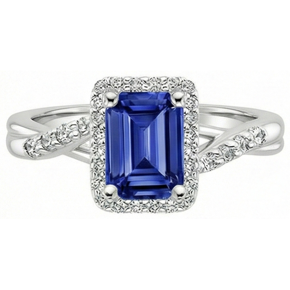 vero emerald diamante 4carati anello dettaglio ravvicinato