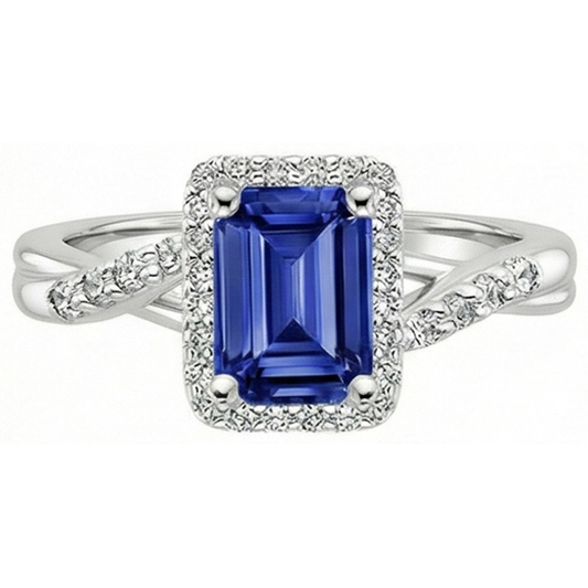 vero emerald diamante 4carati anello dettaglio ravvicinato