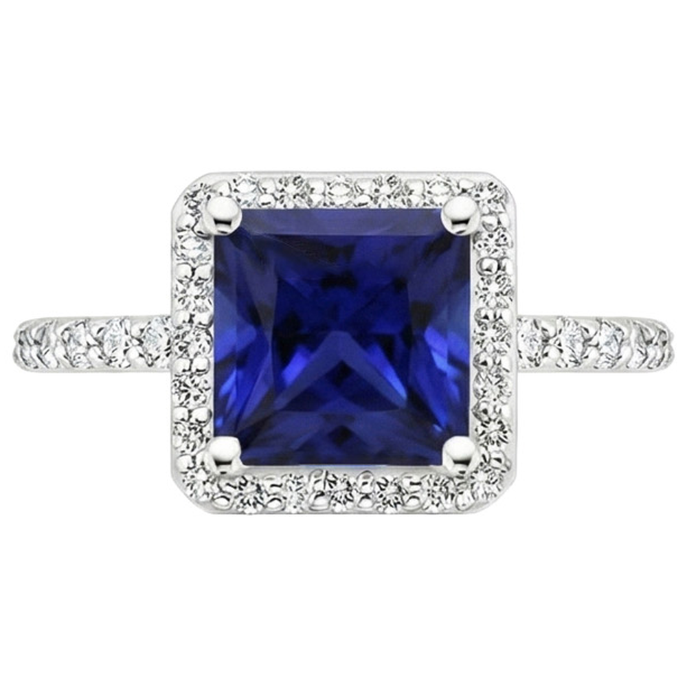 vero round diamante 6carati anello vista di profilo